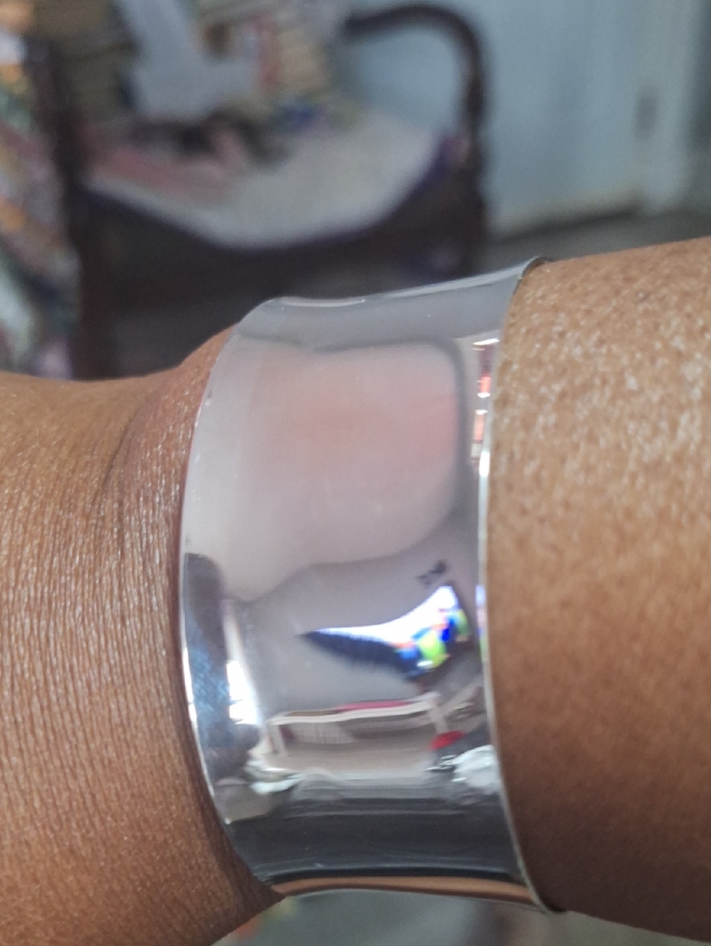 Silver Stainless Steel Wearable Bracelet Band
